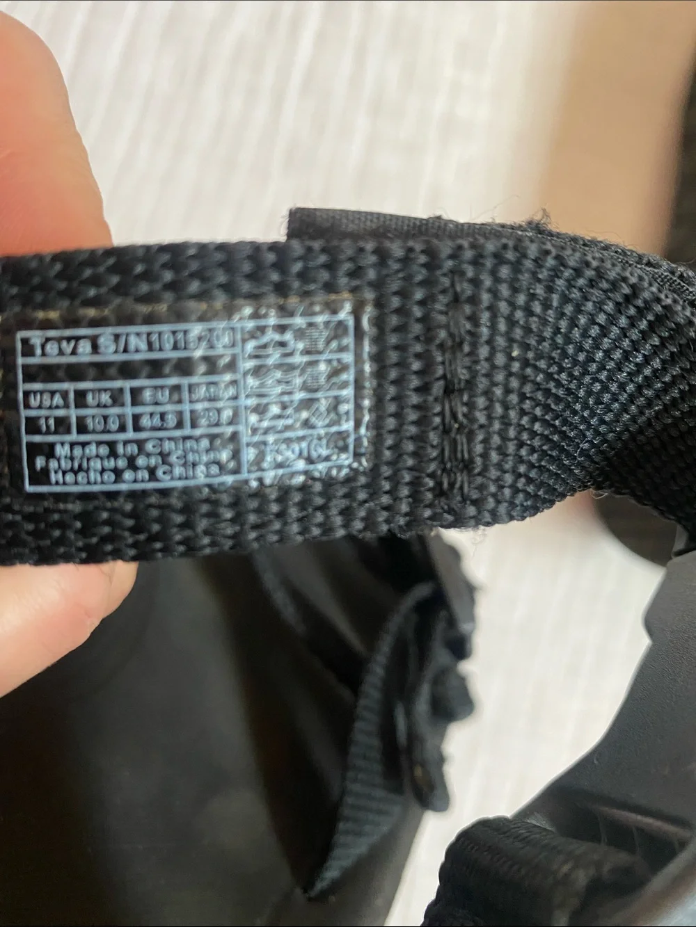 TEVA Black Multi-Strap Adventure Sandals